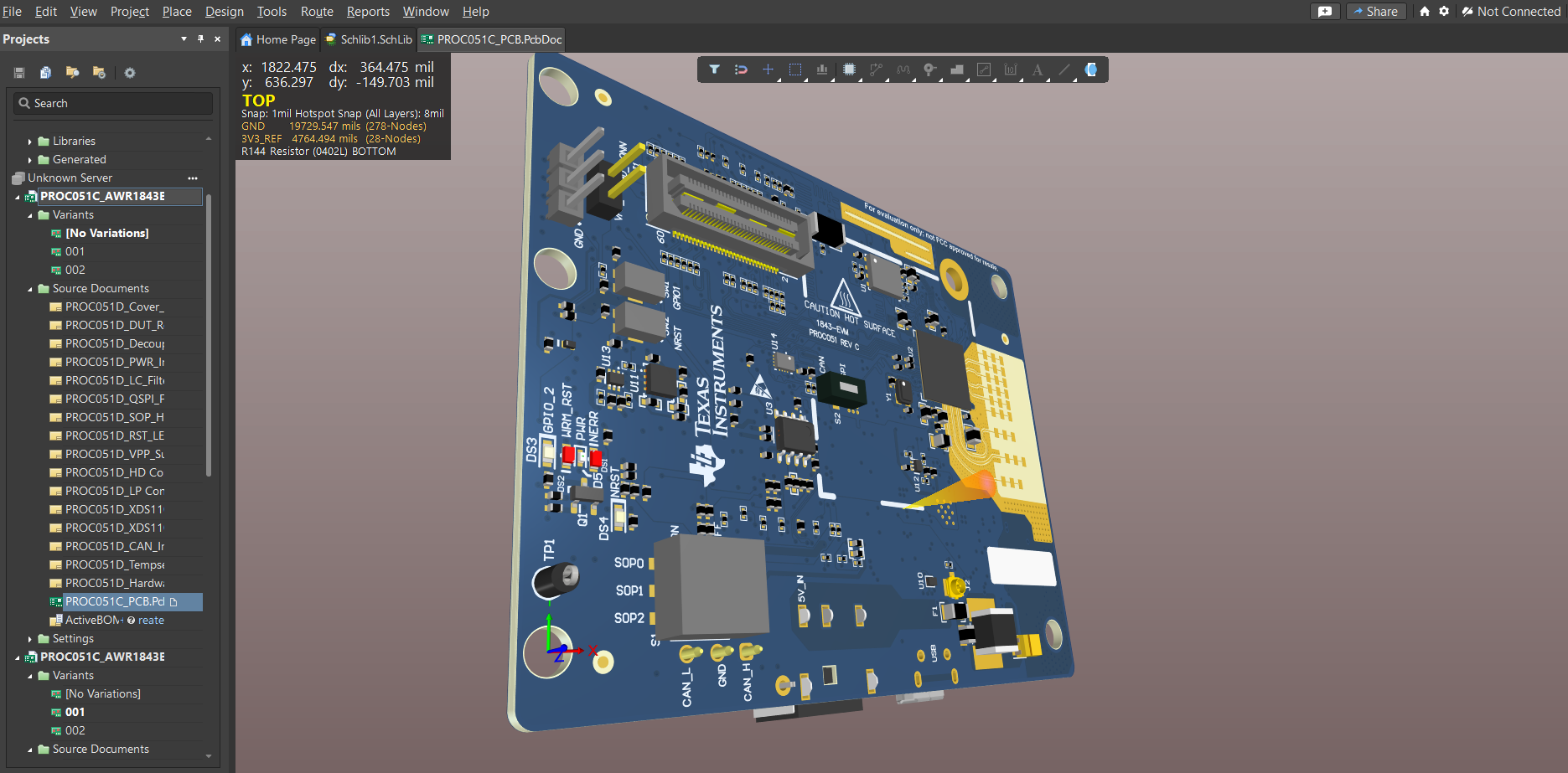 Thiết kế PCB Radar mmWave
